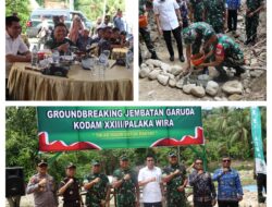 Danrem 132/Tdl Hadiri Peletakan Batu Pertama Jembatan Garuda di Parigi Moutong