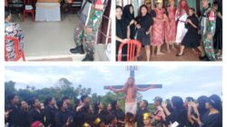 Jajaran Babinsa Koramil 1308–03/Batui Laksanakan PAM Gereja Dalam Perayaan Ibadah Perjamuan Kudus