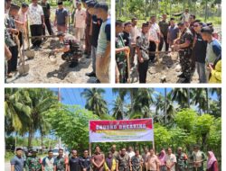 Kodim 1308/LB Gelar Peletakan Batu Pertama Pembangunan Jembatan Perintis Garuda Merah Putih TA 2026