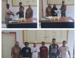 Pastikan Distribusi Tepat Sasaran, Babinsa Koramil 1308–09/Labongkurung Kawal Penyaluran Bantuan Pangan Bulog