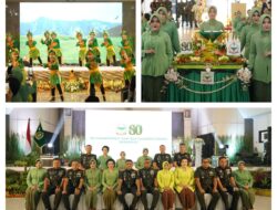 Korem 132/Tadulako Rayakan HUT Persit ke-80 di Makodam XXIII/Palaka Wira, Usung Tema “Persit Berkarya”