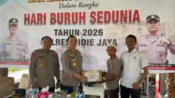 Polres Pidie Jaya Rayakan May Day 2026 dengan Silaturahmi dan Baksos, Pererat Kepedulian kepada Buruh Angkut