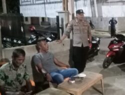 Patroli Malam Polsek Samudera, Polisi Antisipasi Gangguan Kamtibmas di Keude Geudong