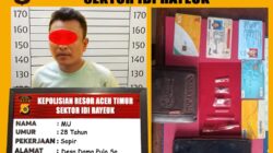 Polsek Idi Rayeuk Amankan Satu Pria Pelaku Penyalahgunaan Narkotika Jenis Sabu