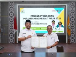 Bupati Armia Pimpin Penandatangan Perjanjian Kerja para Kepala OPD