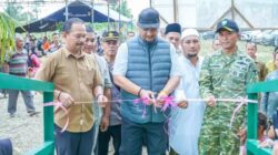 Bupati Aceh Tamiang Resmikan Jembatan Gantung Perintis Garuda di Sekerak