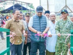Bupati Aceh Tamiang Resmikan Jembatan Gantung Perintis Garuda di Sekerak