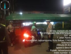IPTU Musanif Pimpin Penguatan Kamtibmas, Patroli Gabungan Jatisampurna Berlangsung Kondusif.