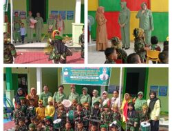 Ketua Yayasan Kartika Jaya Koordinator Korem 132 Cabang XXIX Palaka Wira Meninjau TK Kartika XXI–21 Kodim 1307/Poso