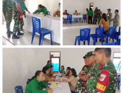 Meningkatkan Kesehatan Personel, Koramil 02/Pampus Gelar Pemeriksaan Kesehatan di Puskesmas Tentena
