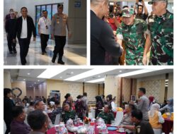 Perkuat Sinergitas TNI-Polri, Danrem 132/Tadulako Hadiri Penyambutan Kapolda  Sulawesi Tengah Baru