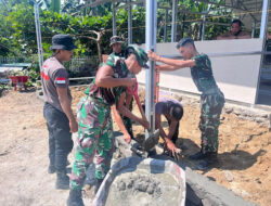 Personel Kodam XXIII/Palaka Wira dan Personel Polda Sulteng, Percepat Pembangunan Masjid Darurat Pascabencana