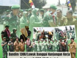 Kunker Dan Tatap Muka Perdana Dandim 1308/LB Ke Koramil 05/Balantak