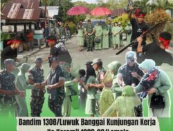 Dandim 1308/LB Kunker Dan Tatap Muka Di Koramil 1308–06/Lamala