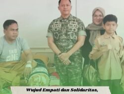 Wujudkan Empati Dan Solidaritas Sesama Anggota ,Dandim 1308/LB Kunjungi Anggota yang Sedang Sakit