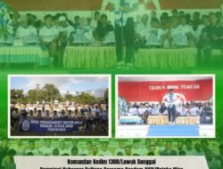 Dandim 1308/LB, Dampingi Kasdam XXIII/PW Dan Gubernur Sulteng Pimpin Pembukaan Turnamen Sepak Bola “””Berani Juara”””