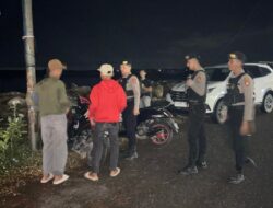 Sisir Titik Rawan Tengah Malam, Satsamapta Lhokseumawe Pertebal Keamanan Wilayah