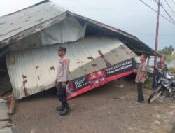 Puting Beliung Terjang Blang Mangat, Polisi Turun Data Kerusakan Rumah dan Kedai