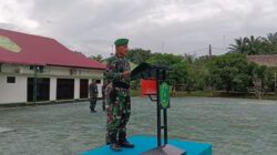 Tumbuhkan Nasionalisme, Kasdim Aceh Tamiang Pimpin Upacara Bendera Hari Senin