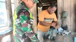 Komsos Produktif, Babinsa Diskusi dengan Mekanik Soal Usaha Bengkel