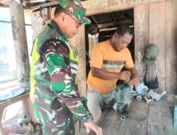 Komsos Produktif, Babinsa Diskusi dengan Mekanik Soal Usaha Bengkel