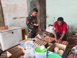 Demi Stabilitas Ekonomi Warga, Babinsa Koramil 01/KSP Rutin Cek Harga Sembako