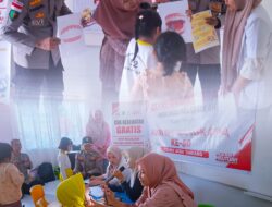 Sidokes polres Aceh Tamiang gelar cek kesehatan gratis bagi anak pra sekolah dalam rangka hari