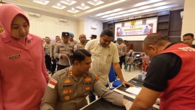 Hari Bhayangkara ke-80, Polres Aceh Timur Kumpulkan 88 Kantong Darah