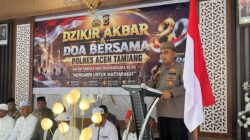 Polres Aceh Tamiang Menggelar Dzikir Akbar dan Doa Bersama  Dalam rangka Hari Bhayangkara Ke 80