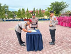 Tongkat Komando Berpindah, Kapolres Aceh Tamiang Pimpin Sertijab Pejabat Strategis dan Kapolsek
