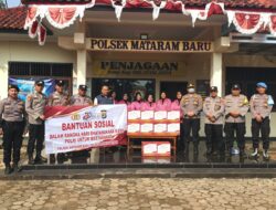 Polsek Mataram Baru Salurkan Bantuan Sosial, Wujud Nyata Kepedulian kepada Masyarakat
