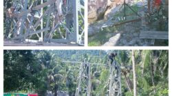 Semangat Gotong Royong Babinsa Dan Warga Percepat Pembangunan Jembatan Garuda Di Nambaru