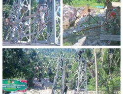 Semangat Gotong Royong Babinsa Dan Warga Percepat Pembangunan Jembatan Garuda Di Nambaru
