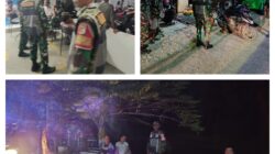 Perkuat Siskamling, Babinsa Koramil 1308–03/Batui Patroli Malam Hari