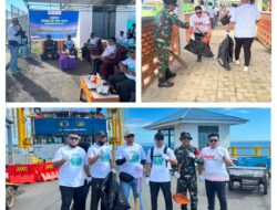 Danramil 07/Pagimana Ikuti Kegiatan Acara OCEAN CLEAN UP DAY, Ciptakan Pesisir Pantai Pancer Door Bersih dan Mempesona