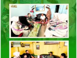 Wujud Empati Dan Solidaritas, Dandim 1308/LB Dan Ketua KCK Can XXI Jenguk Anggota Yang Sakit