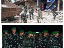 Kodam XXIII/Palaka Wira Kerahkan Yonif Teritorial Pembangunan 873/MM Bantu Penanganan Pascagempa di Kabupaten Sigi