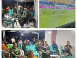 Meriahkan Koramil 1308–03/Batui Satukan Warga Lewat Nobar Piala Dunia 2026