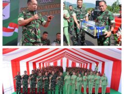 Danrem 132/Tadulako Kunker ke Kodim 1311/Morowali, Perkuat Soliditas dan Semangat Pengabdian Prajurit