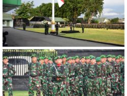 Bangun Disiplin dan Loyalitas, Kodam XXIII/Palaka Wira Gelar Upacara Bendera Mingguan