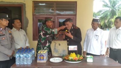 SILATURAHMI HARI BHAYANGKARA KE-80: Forkopimcam Nurussalam Kunjungi Polsek