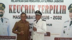 57 Keuchik Gelombang IV Dilantik Bupati Aceh Timur, Usman Musa Kembali Memimpin