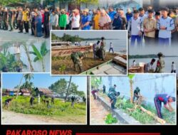 Karya Bhakti Pembersihan Pasar Inpres Dalam Rangka HUT Ke 01 Kodam XXIII/Palaka Wira Oleh Kodim 1307/Poso