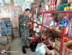 Jadi Mata Dan Telinga Kondisi Ekonomi Warga, Babinsa Pantau Harga Sembako Desa Binaanya