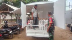 Babinsa Koramil 09/Banda Mulia Kawal Pendistribusian MBG di MIN 5 Aceh Tamiang, Wujudkan Generasi Sehat dan Berkualitas