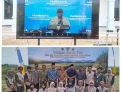 Dandim 0117/Aceh Tamiang Bersama Forkopimda Ikuti Vidcon Panen Raya TNI Bersama Presiden Prabowo, Perkuat Sinergi Mewujudkan Ketahanan Pangan Nasional