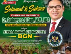 DPD Tani Merdeka Aceh Tamiang Ucapkan Selamat kepada Dr. Sudaryono, Optimistis BGN Perkuat Ketahanan Gizi Nasional
