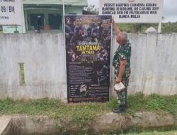 Babinsa Koramil 09/Banda Mulia Pasang Banner Pendaftaran TNI AD, Ajak Generasi Muda Wujudkan Pengabdian kepada Bangsa