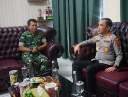 Kapolres Aceh Tamiang Jalin Silaturahmi ke Kodim 0117/Aceh Tamiang, Perkuat Sinergitas TNI–Polri Demi Stabilitas Keamanan Daerah