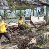 Pererat Silaturahmi, Polsek Nurussalam Ikut Bergotong Royong Bersama Warga Meunasah Hagu